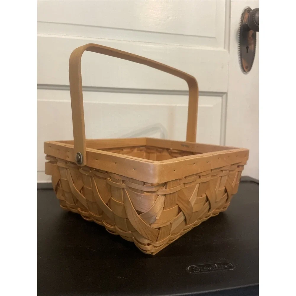 Woven Maple Wood Basket 10
